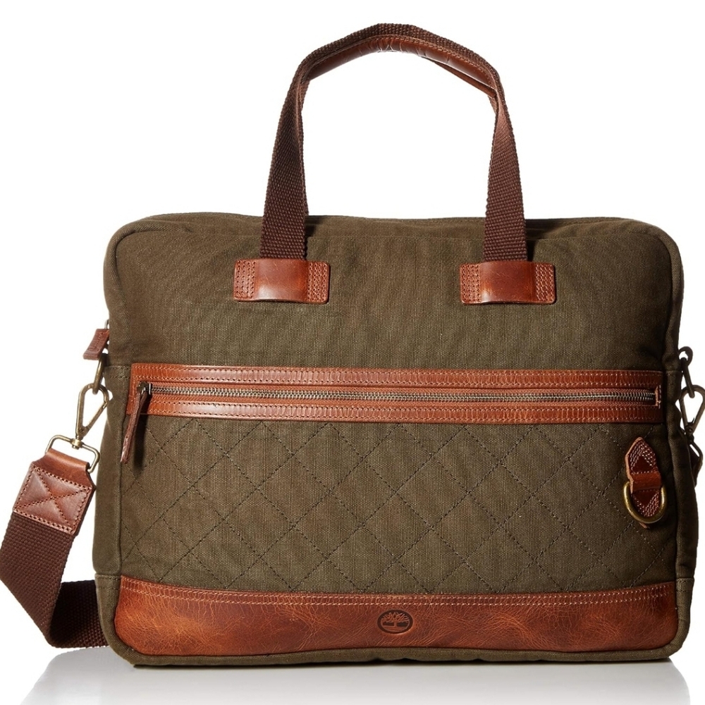 $230 MSRP!! Timberland Mens Nantasket Briefcase Messenger Crossbody Bag #NEW